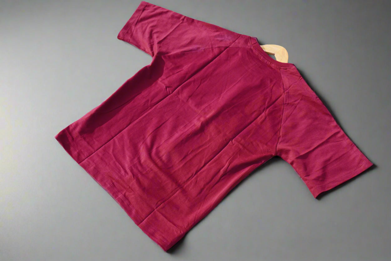 Burgundy Flow Line T-shirt