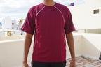 Burgundy Flow Line T-shirt