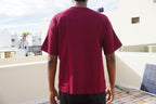 Burgundy Flow Line T-shirt