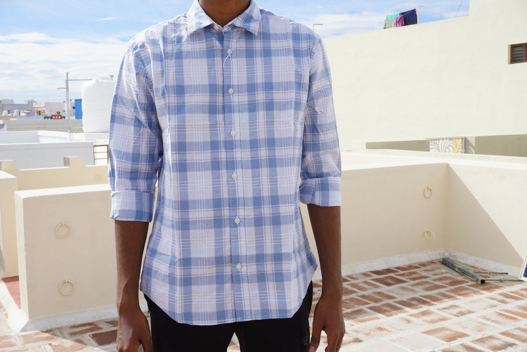 Blue Checkered Shirt