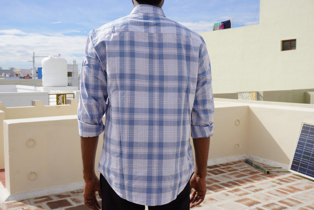 Blue Checkered Shirt