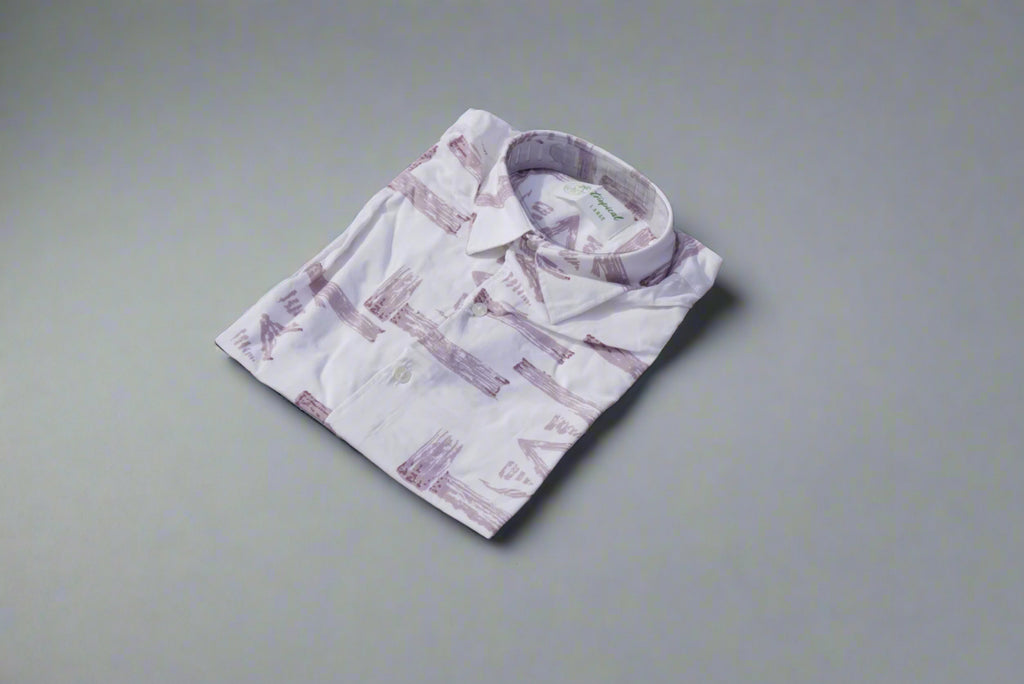 Purple Stroke Casual Shirt
