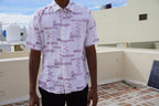 Purple Stroke Casual Shirt
