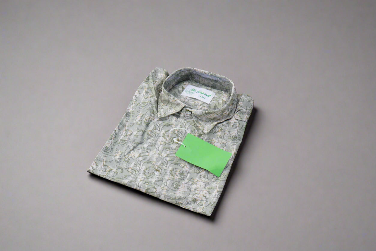 Green Printed beach Shirt