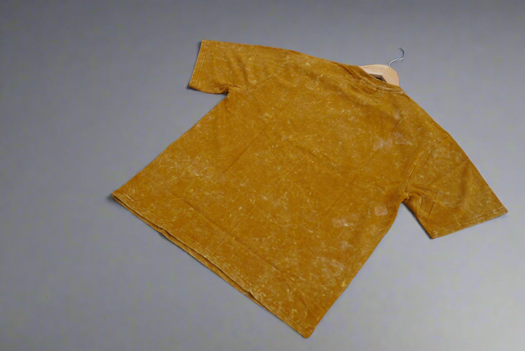 Acid Wash T-shirt(Mustard)