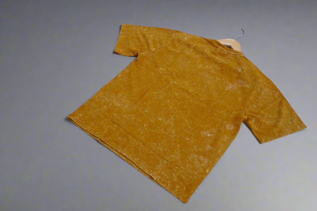 Acid Wash T-shirt(Mustard)