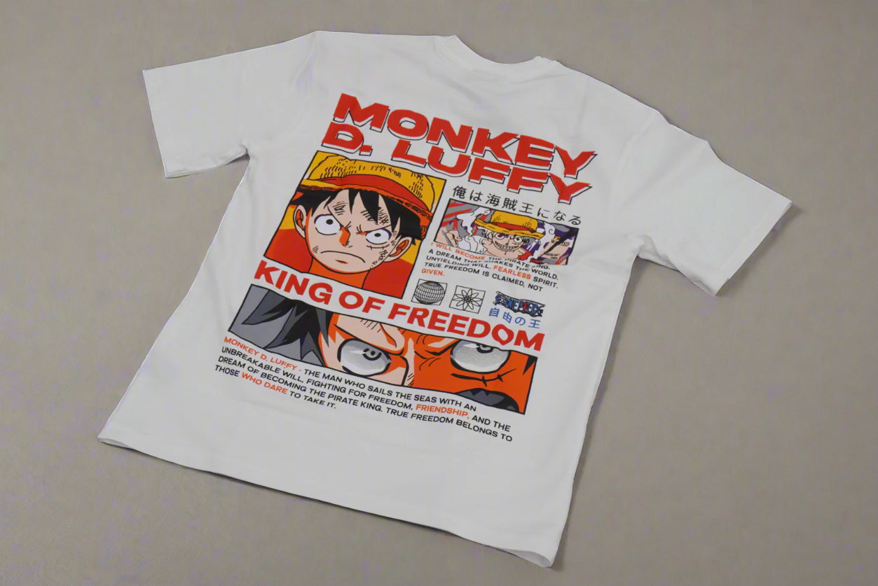 Luffy Double Side Print T-shirt