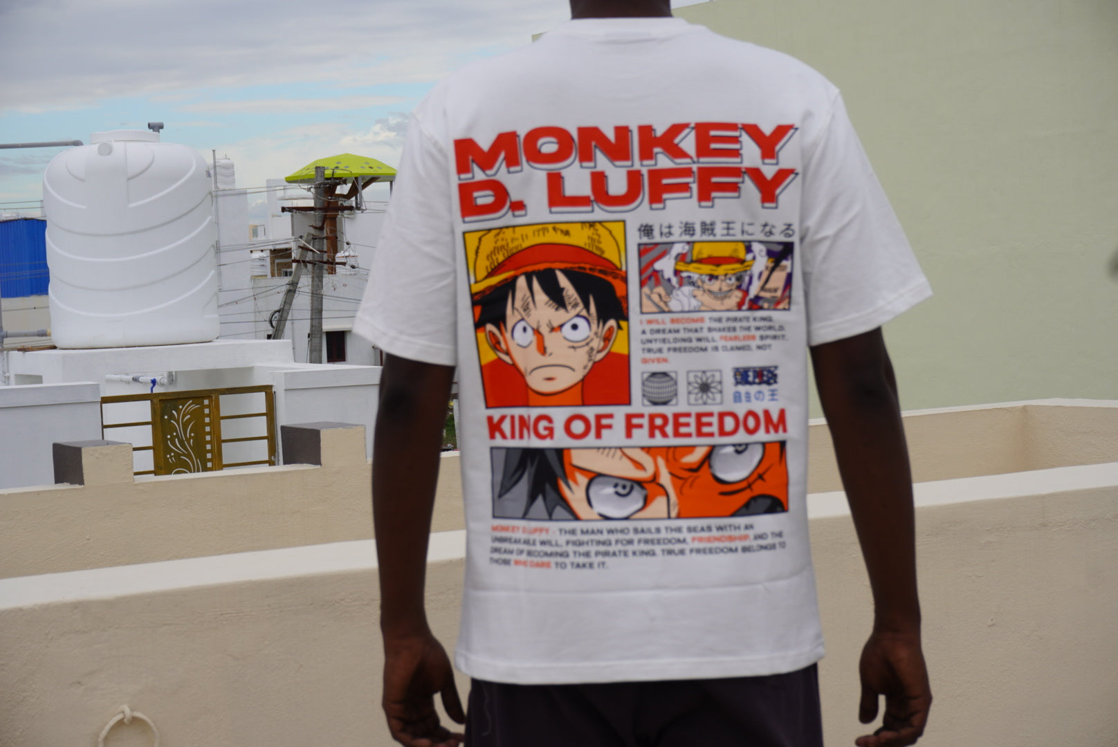 Luffy Double Side Print T-shirt