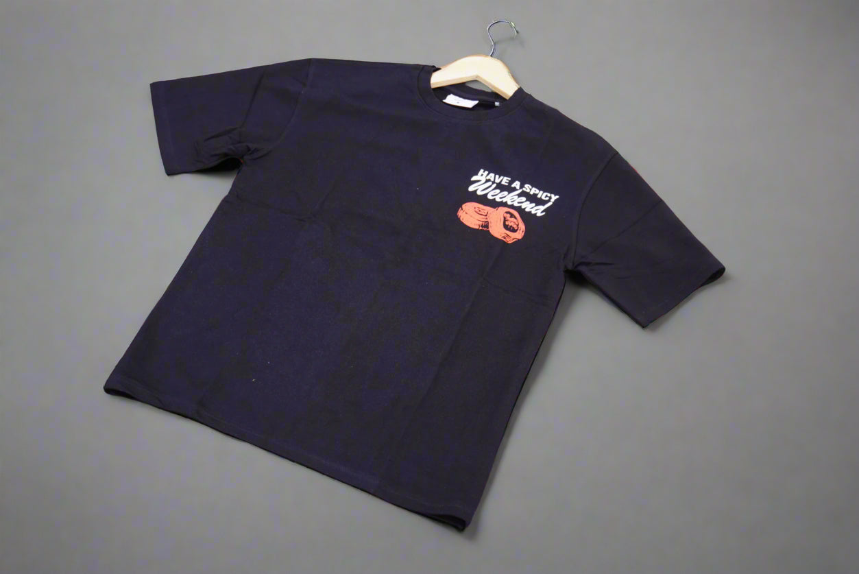 Black Double Printed T-shirt