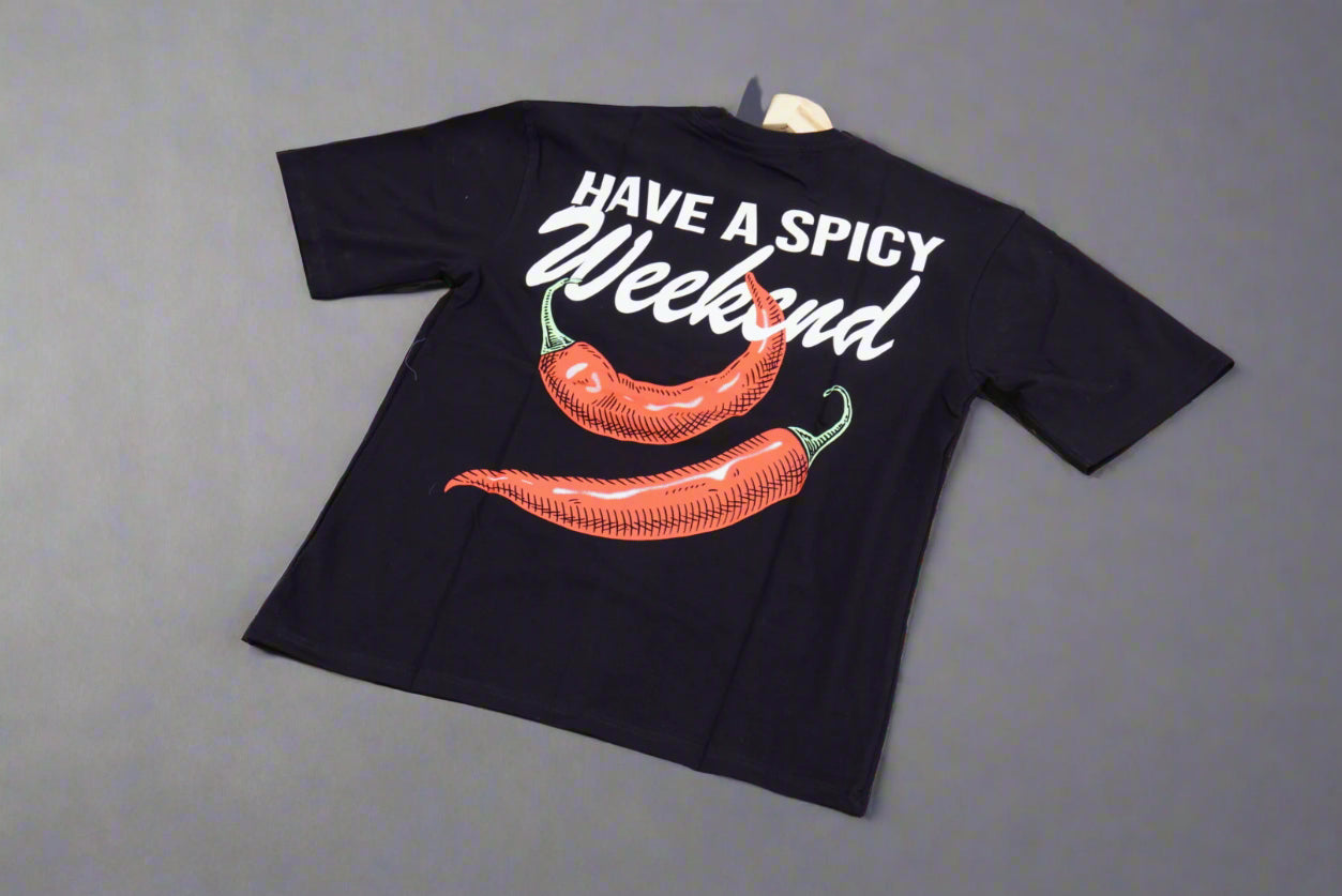 Black Double Printed T-shirt