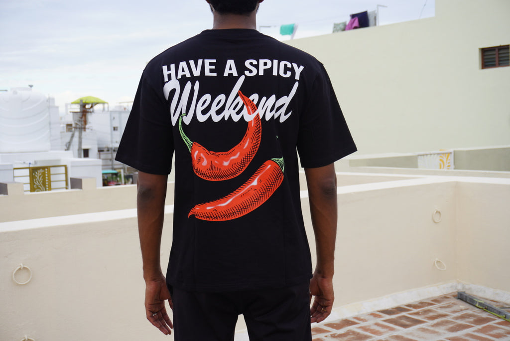 Black Double Printed T-shirt