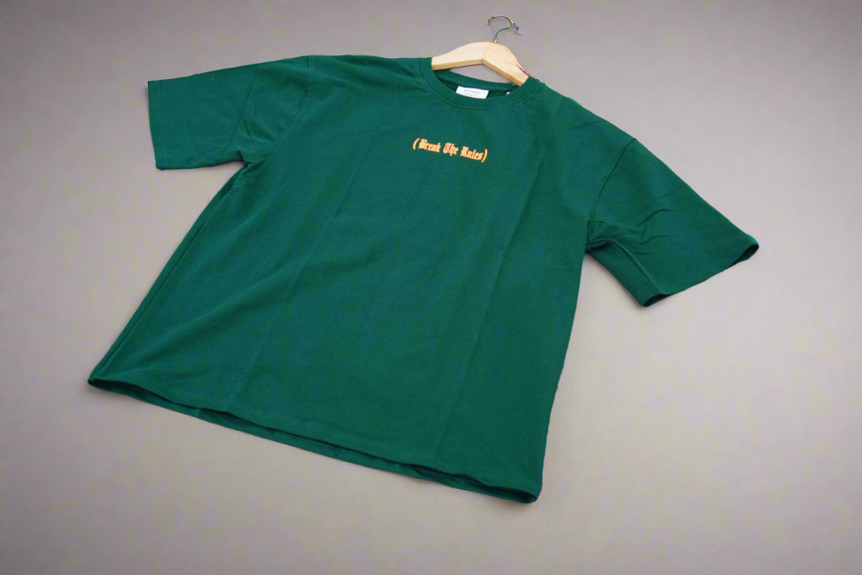 Puff Print Break the Rules (Green)