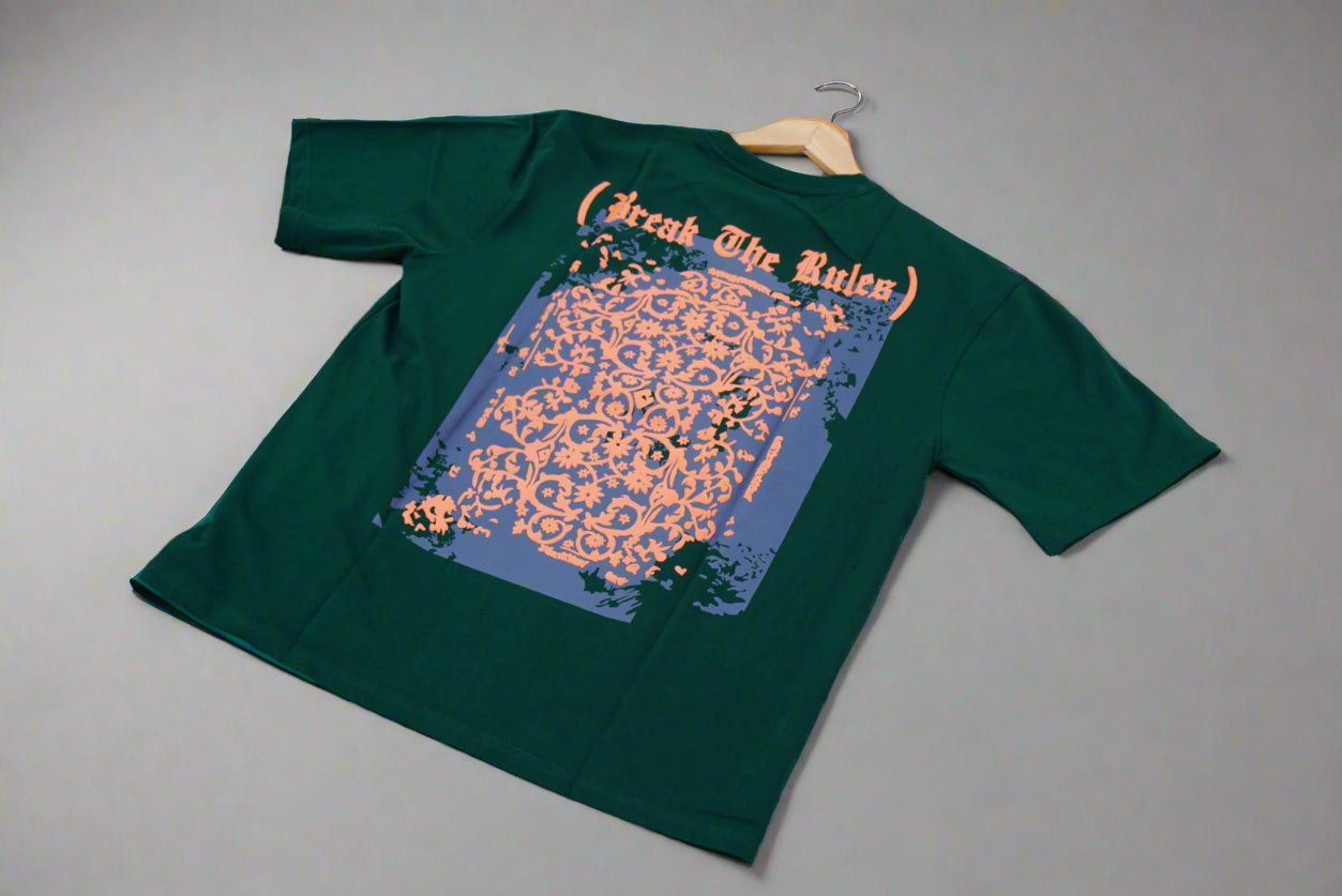 Puff Print Break the Rules (Green)