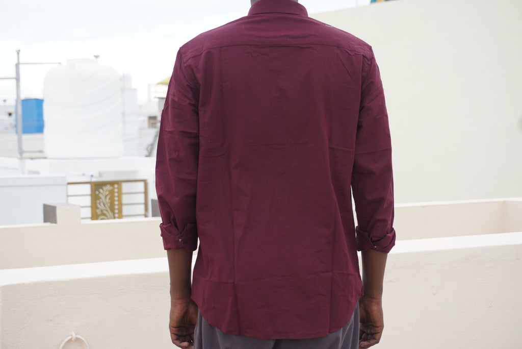 Solid Maroon Shirt