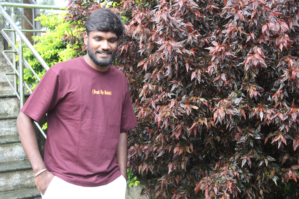 Puff Print Break the Rules (Brown)